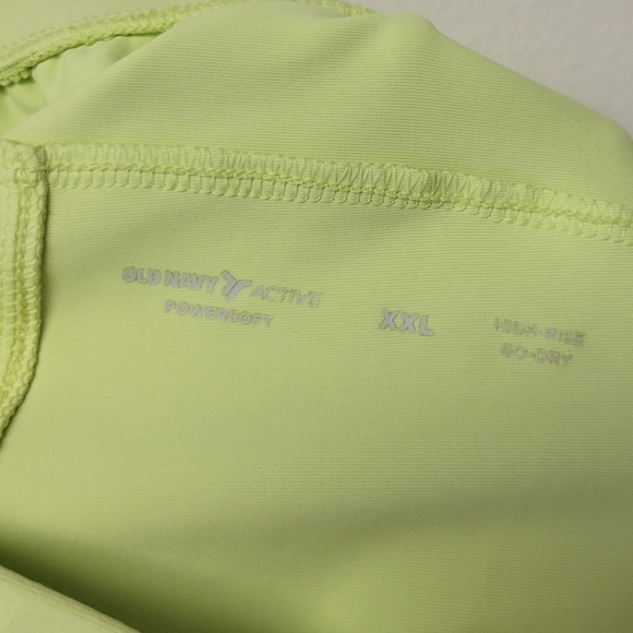 Old Navy HR Power Soft Shorts Neon Green XXL - Picture 5 of 11